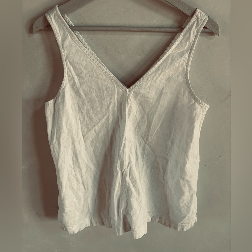Lovely Linen V-Neck Top